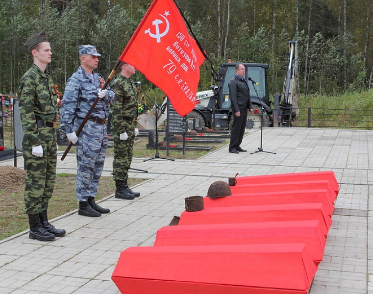 Захоронение останков советских воинов, погибших в годы Великой Отечественной войны на территории Подпорожского района