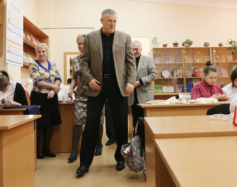 Приезд губернатора Ленинградской Области Александра Дрозденко в Подпорожский район 14 марта 2018 года. 