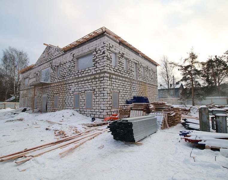 Продолжается строительство нового Винницкого филиала "Вепсского центра фольклора".